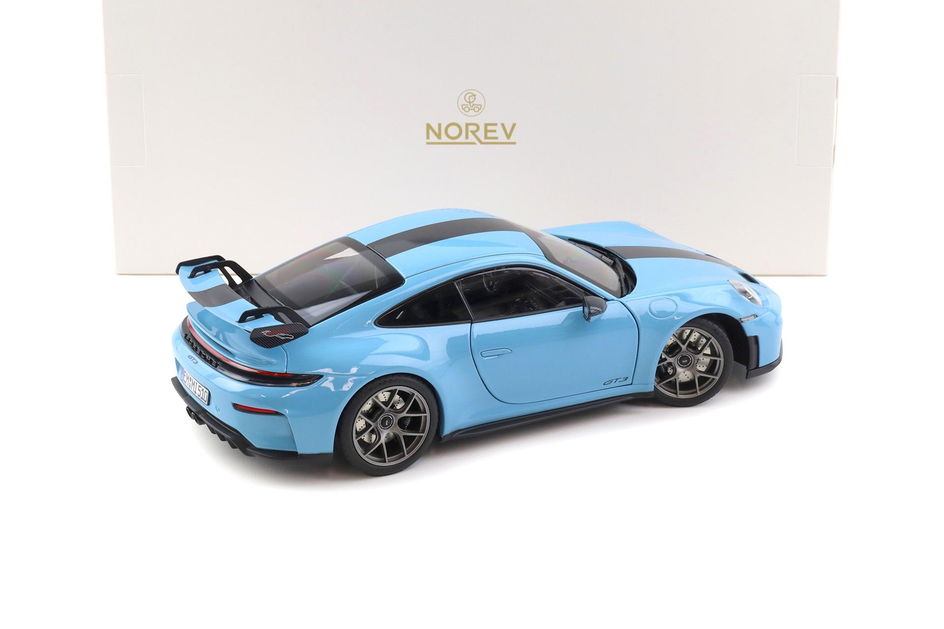 1:18 Norev Porsche 911 992.2 GT3 Weissach Package 2025 Gulf blue