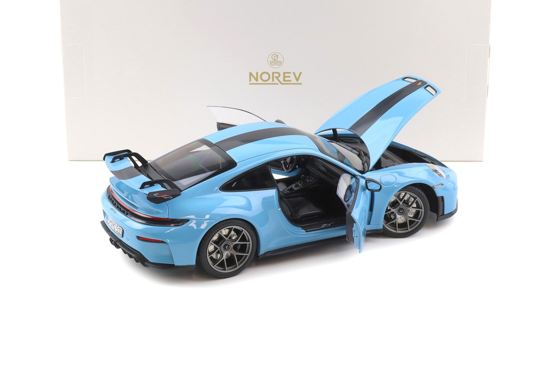 1:18 Norev Porsche 911 992.2 GT3 Weissach Package 2025 Gulf blue