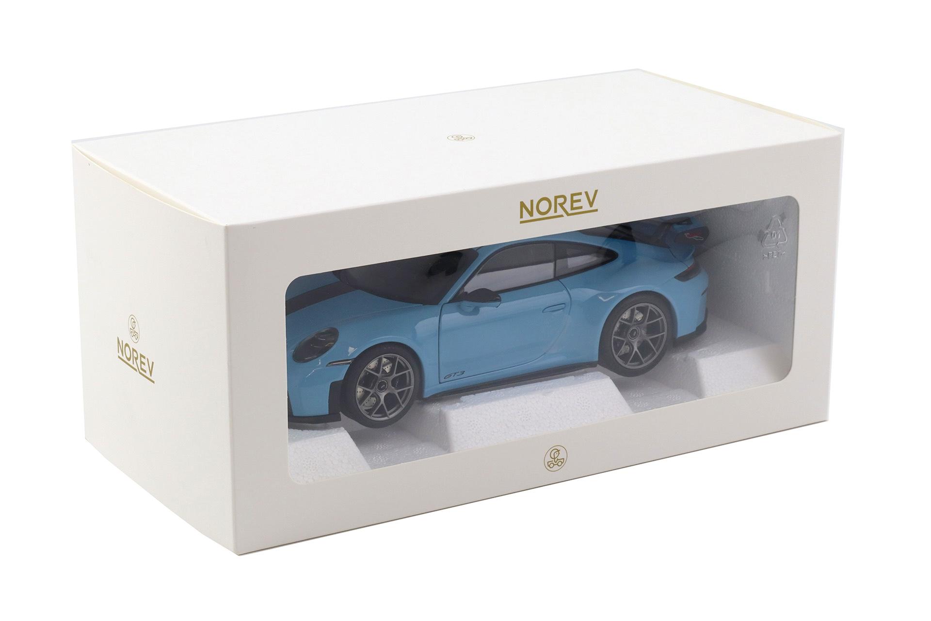 1:18 Norev Porsche 911 992.2 GT3 Weissach Package 2025 Gulf blue