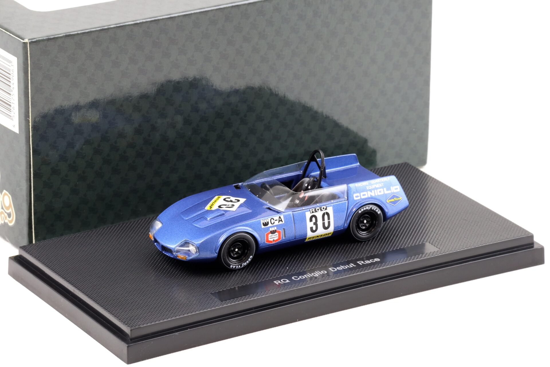 1:43 Ebbro RQ Coniglio #30 Debut Race blue