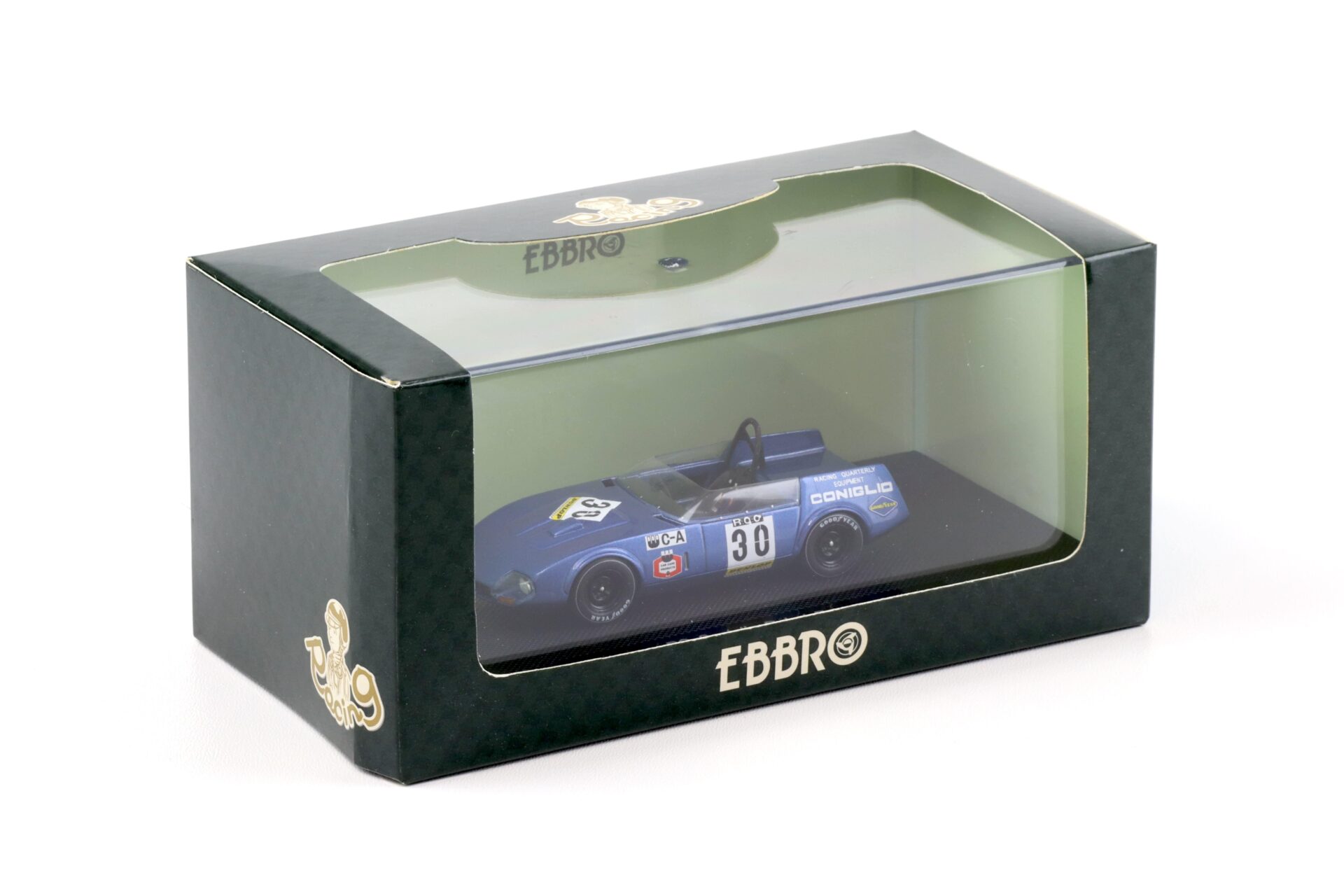 1:43 Ebbro RQ Coniglio #30 Debut Race blue