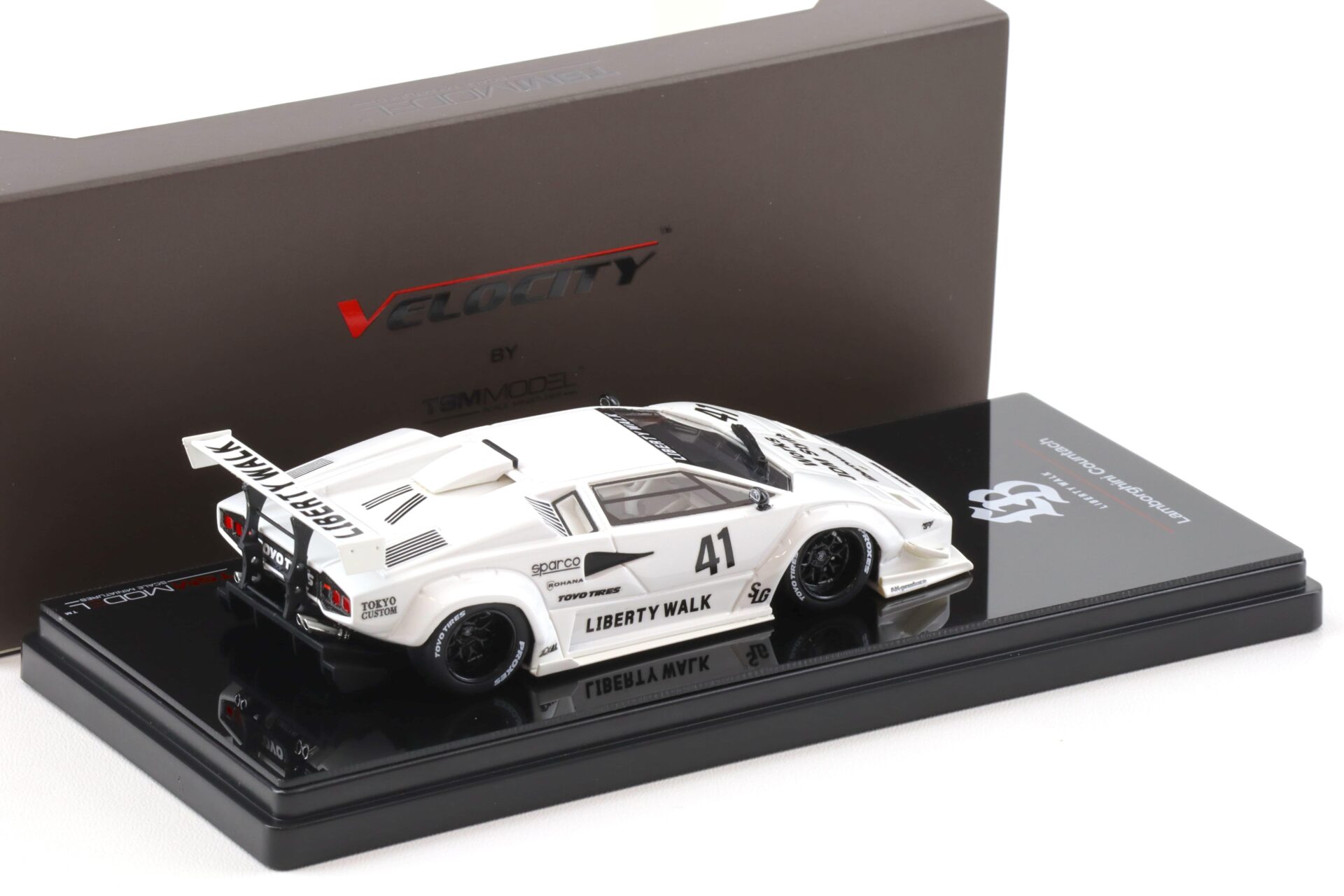 1:43 TSM Model Lamborghini Countach LB-WORKS 2024 Tokyo Auto Salon white TSMV0024