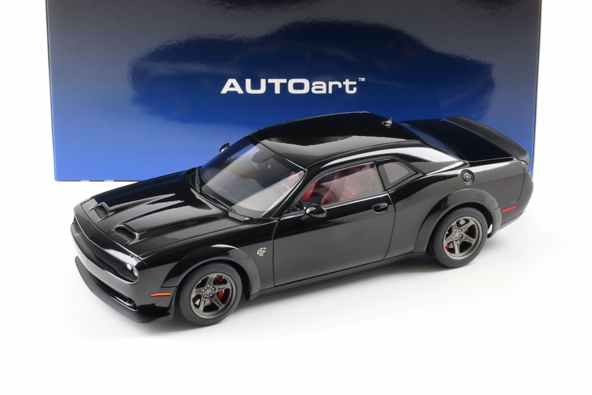 1:18 AUTOart Dodge Challenger SRT Super Stock 2023 Pitch black 71765
