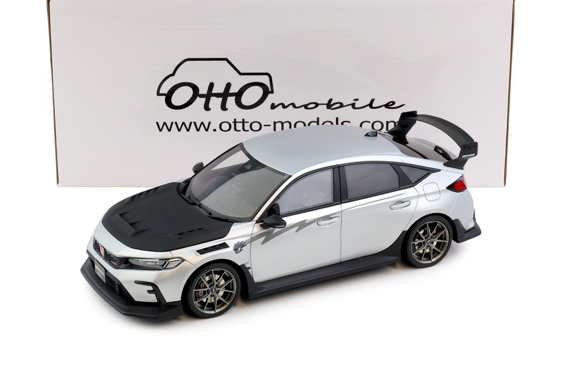 1:18 OTTO mobile OT1133 Honda Civic Type R Mugen Group B matt silver 2024