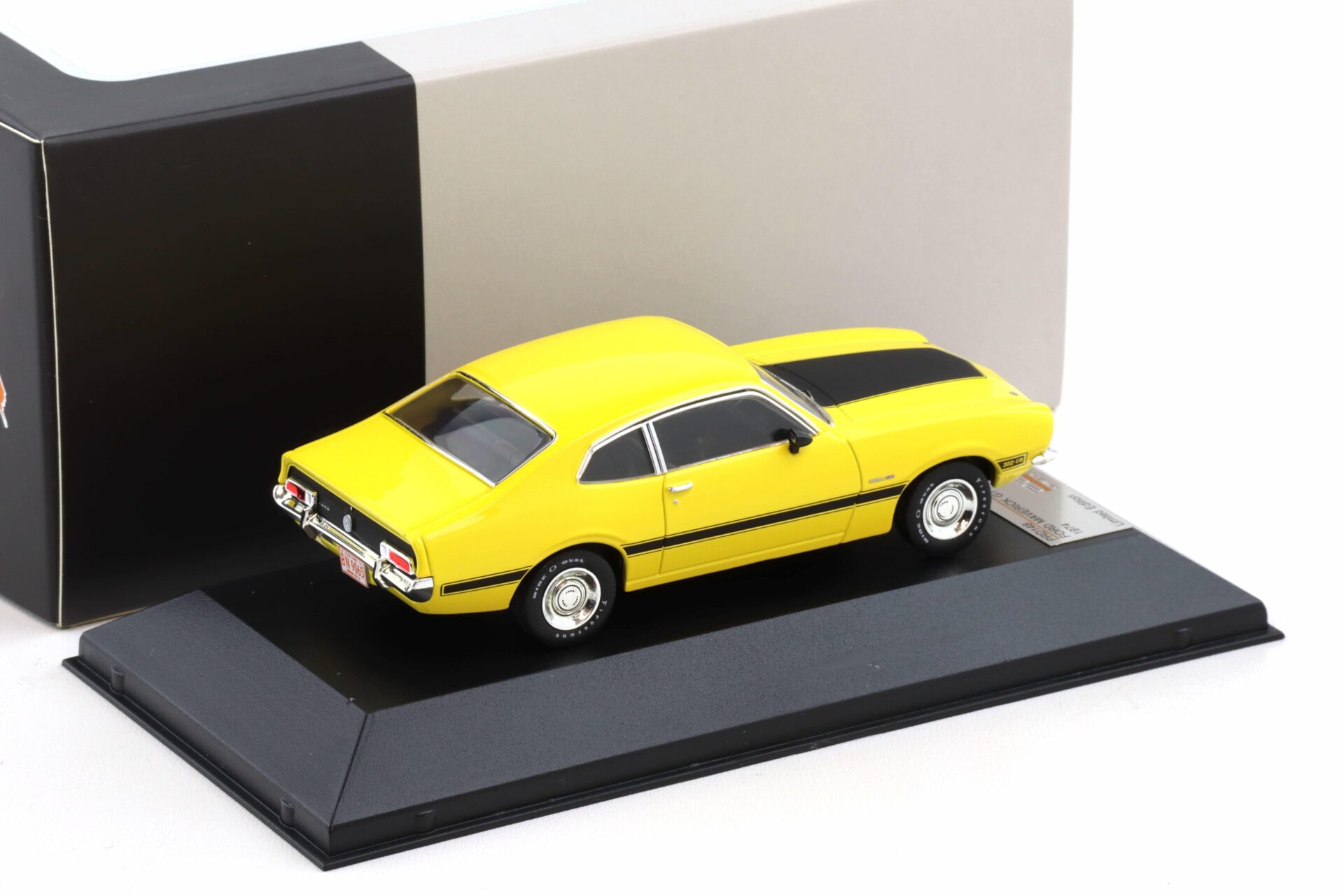 1:43 PremiumX Ford Maverick GT Coupe 1974 yellow