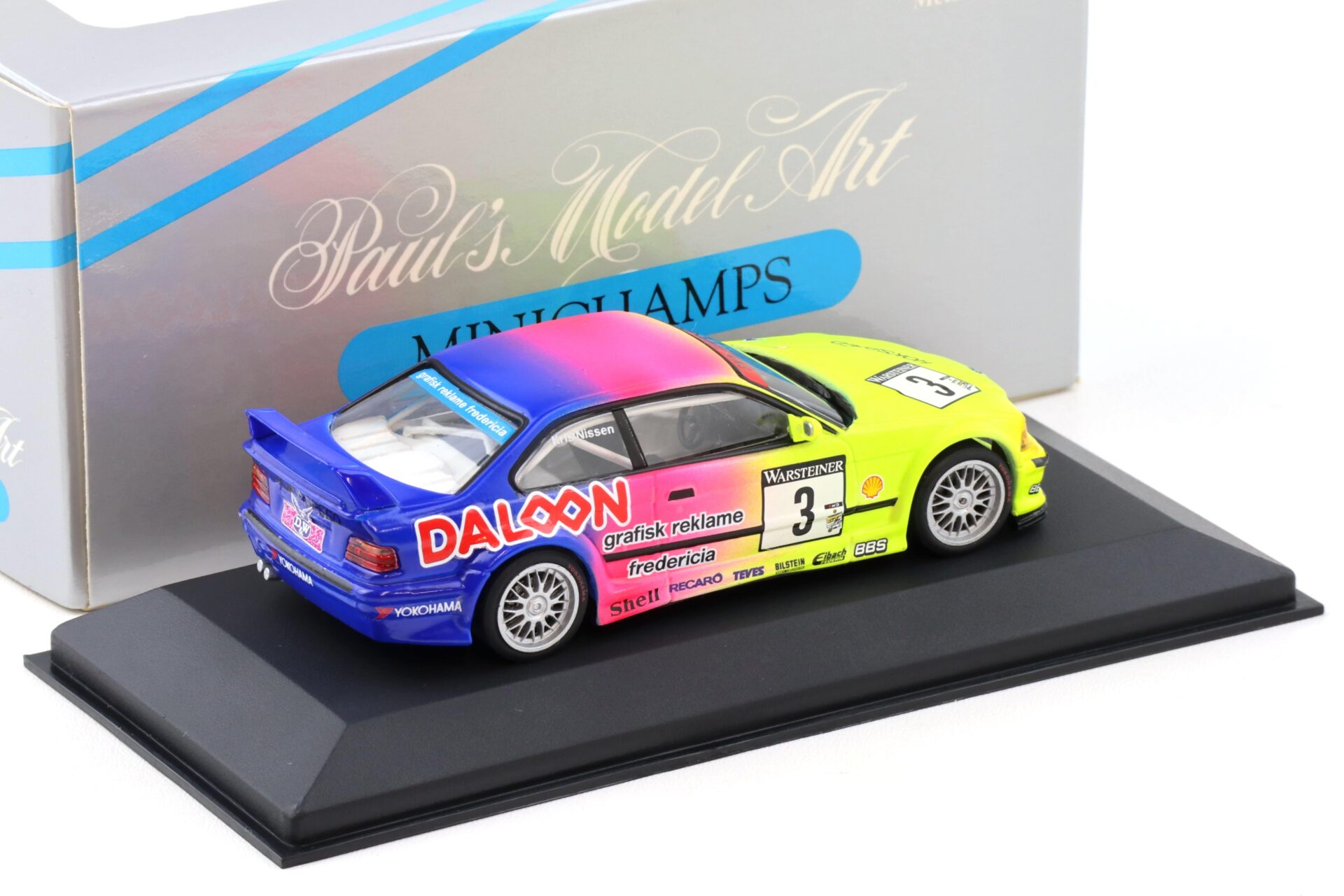 1:43 Minichamps BMW M3 GTR E36 ADAC GT CUP 1993 #3 K.Nissen