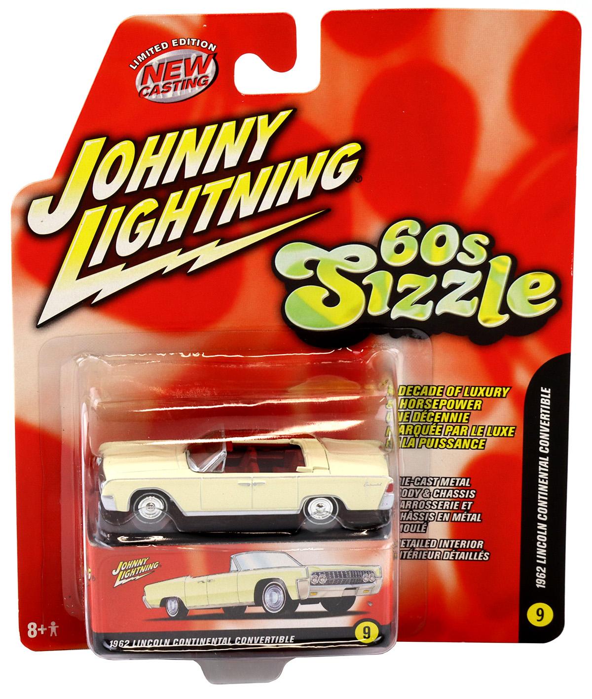 1:64 Johnny Lightning 1962 Lincoln Continental Convertible white 60s Sizzle