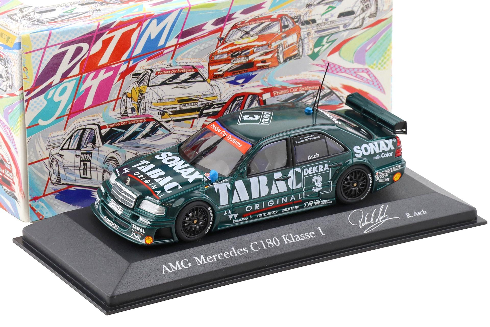 1:43 Minichamps Mercedes AMG C180 DTM 1994 Team AMG #3 R.Asch