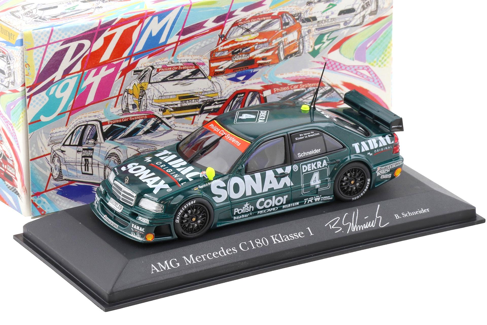 1:43 Minichamps Mercedes AMG C180 DTM 1994 Team AMG #4 B.Schneider