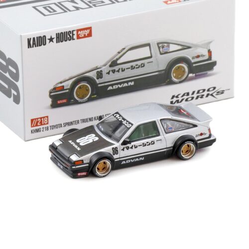 1:64 TSM Mini GT Kaido House Toyota Sprinter Trueno Kaido Street V2 silver