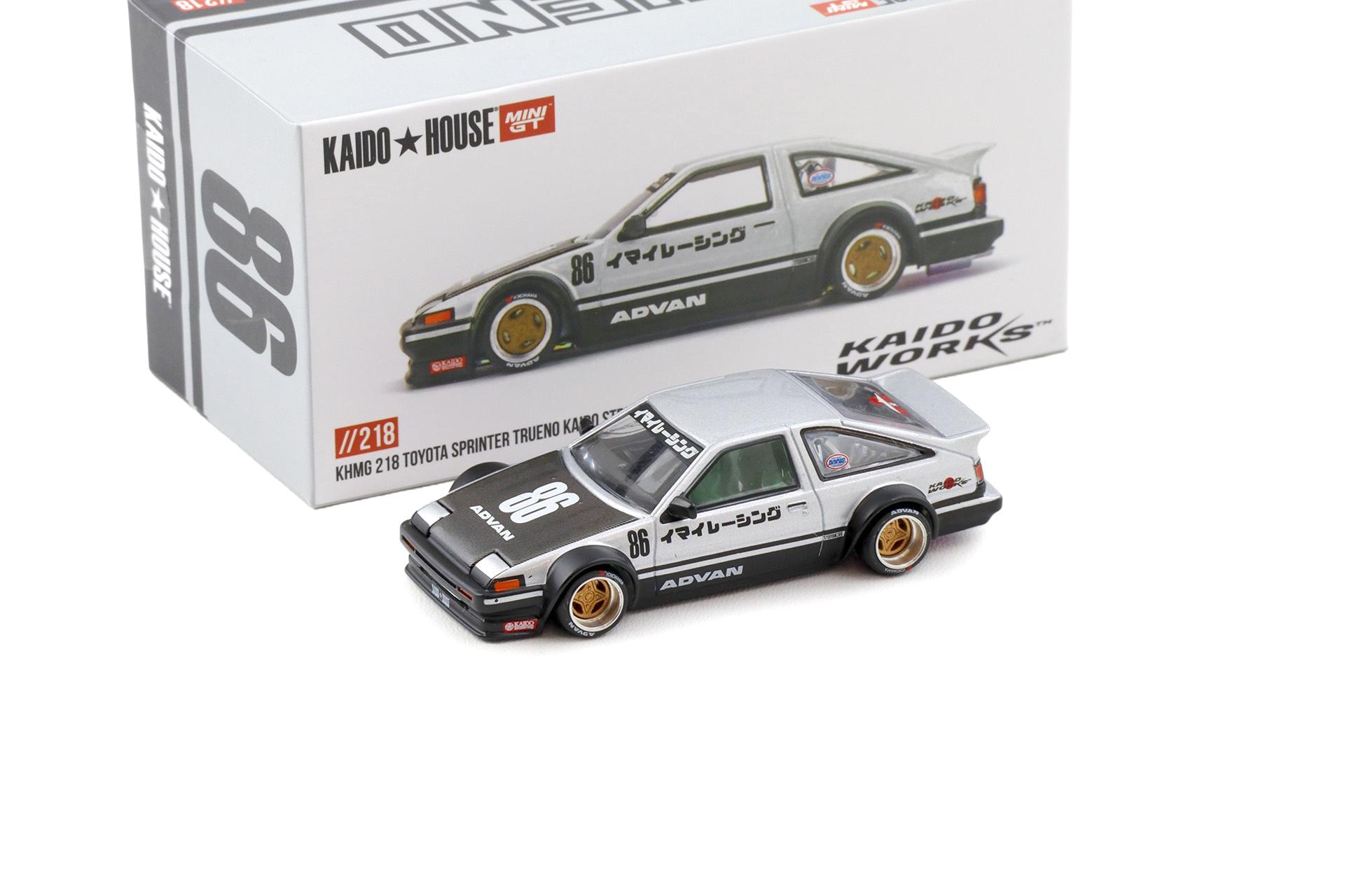 1:64 TSM Mini GT Kaido House Toyota Sprinter Trueno Kaido Street V2 silver