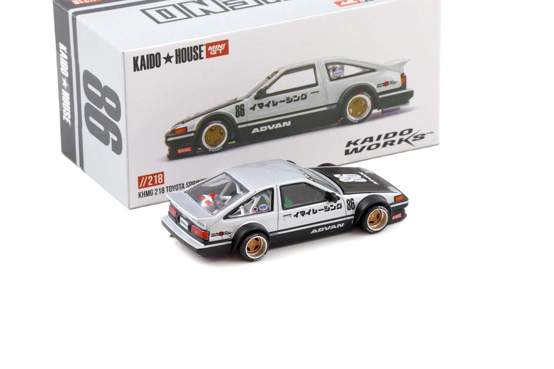 1:64 TSM Mini GT Kaido House Toyota Sprinter Trueno Kaido Street V2 silver