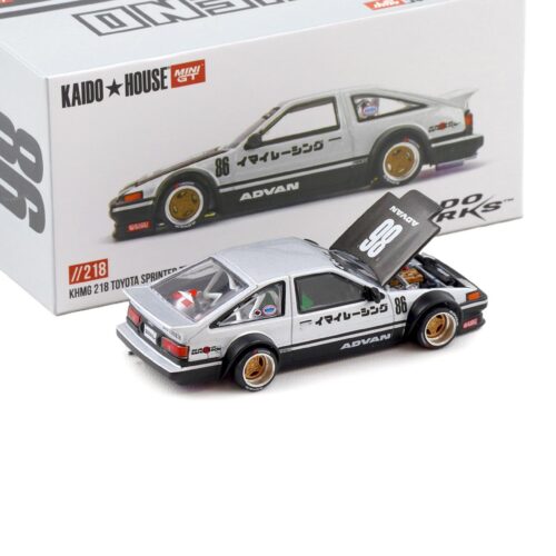 1:64 TSM Mini GT Kaido House Toyota Sprinter Trueno Kaido Street V2 silver