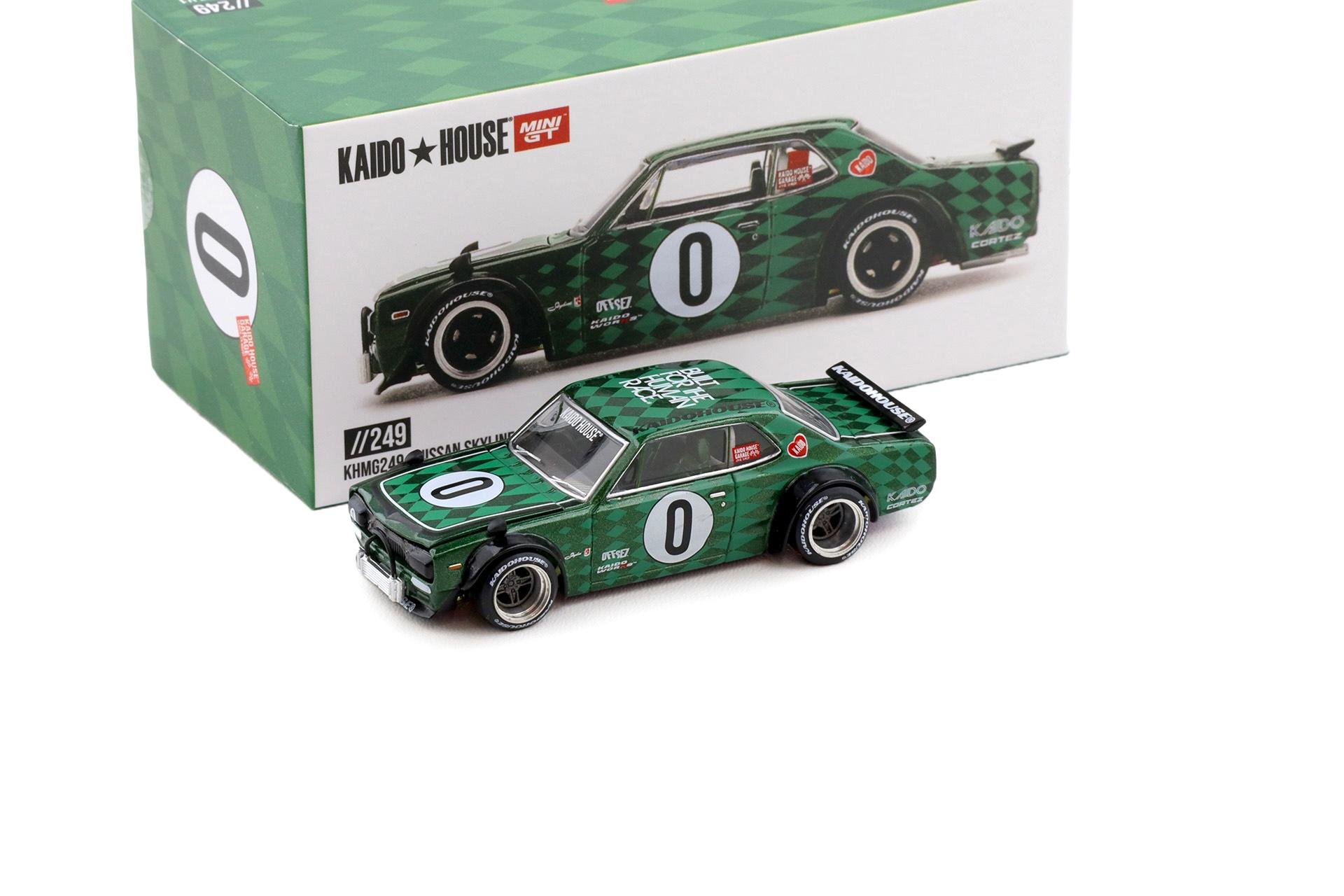 1:64 TSM Mini GT Kaido House Nissan Skyline 2000GT-R (KPGC10) Cortez V1 green