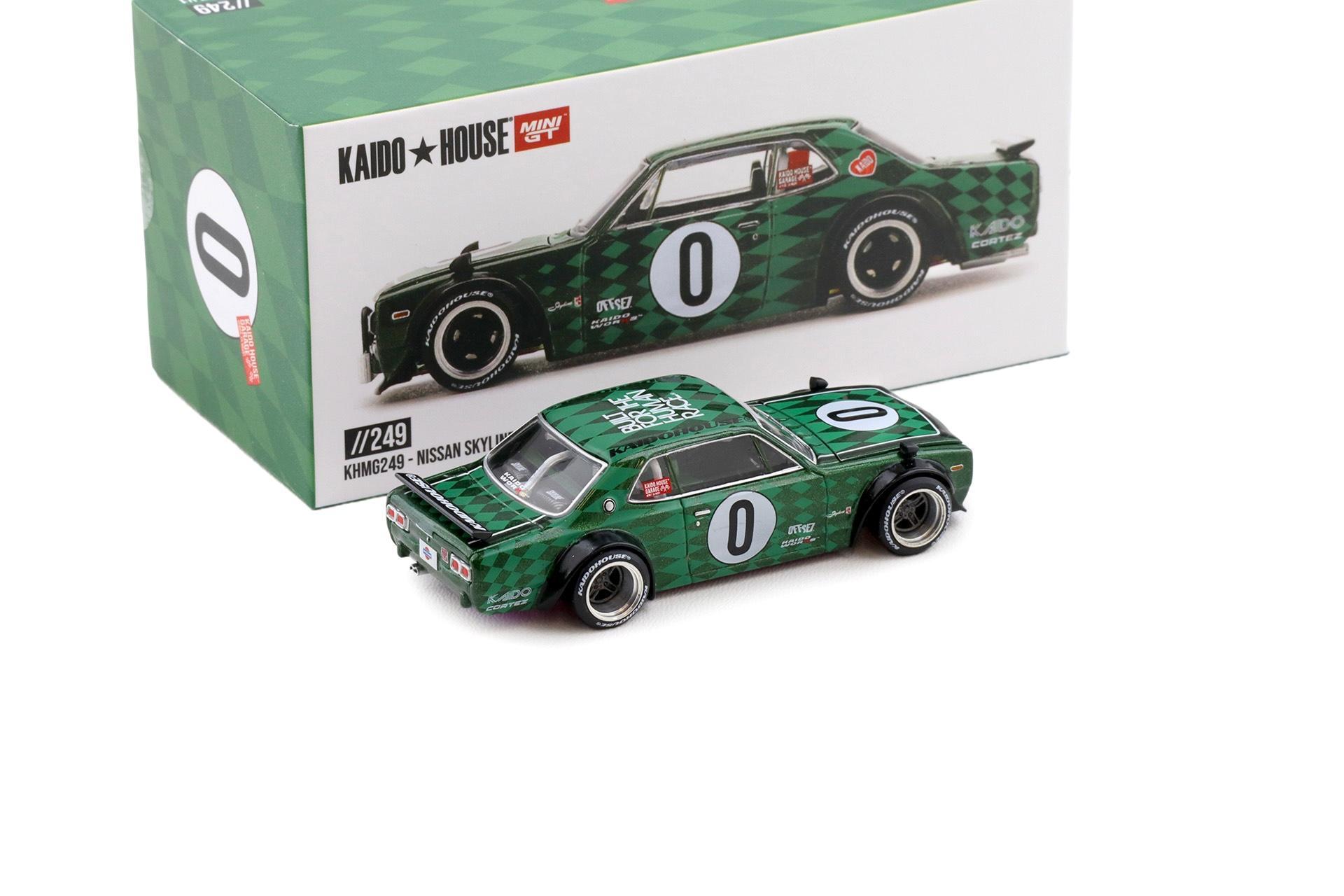 1:64 TSM Mini GT Kaido House Nissan Skyline 2000GT-R (KPGC10) Cortez V1 green