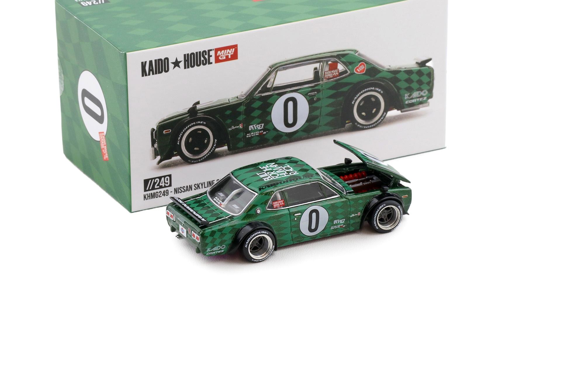 1:64 TSM Mini GT Kaido House Nissan Skyline 2000GT-R (KPGC10) Cortez V1 green