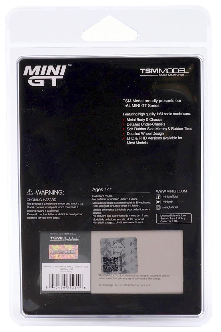 1:64 TSM Mini GT Blister Nissan LB-Silhouette WORKS GT 35GT-RR Ver. 1 matt grey