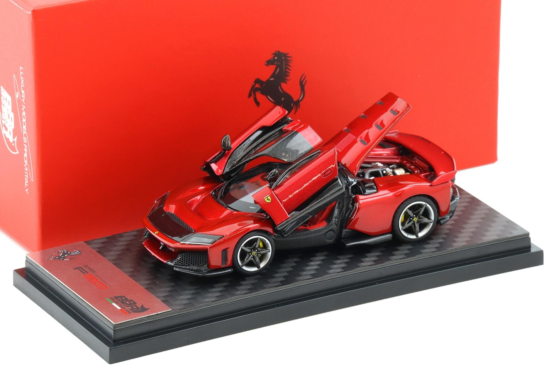 1:64 BBR Ferrari F80 Supercar Rosso red DIECAST full opening