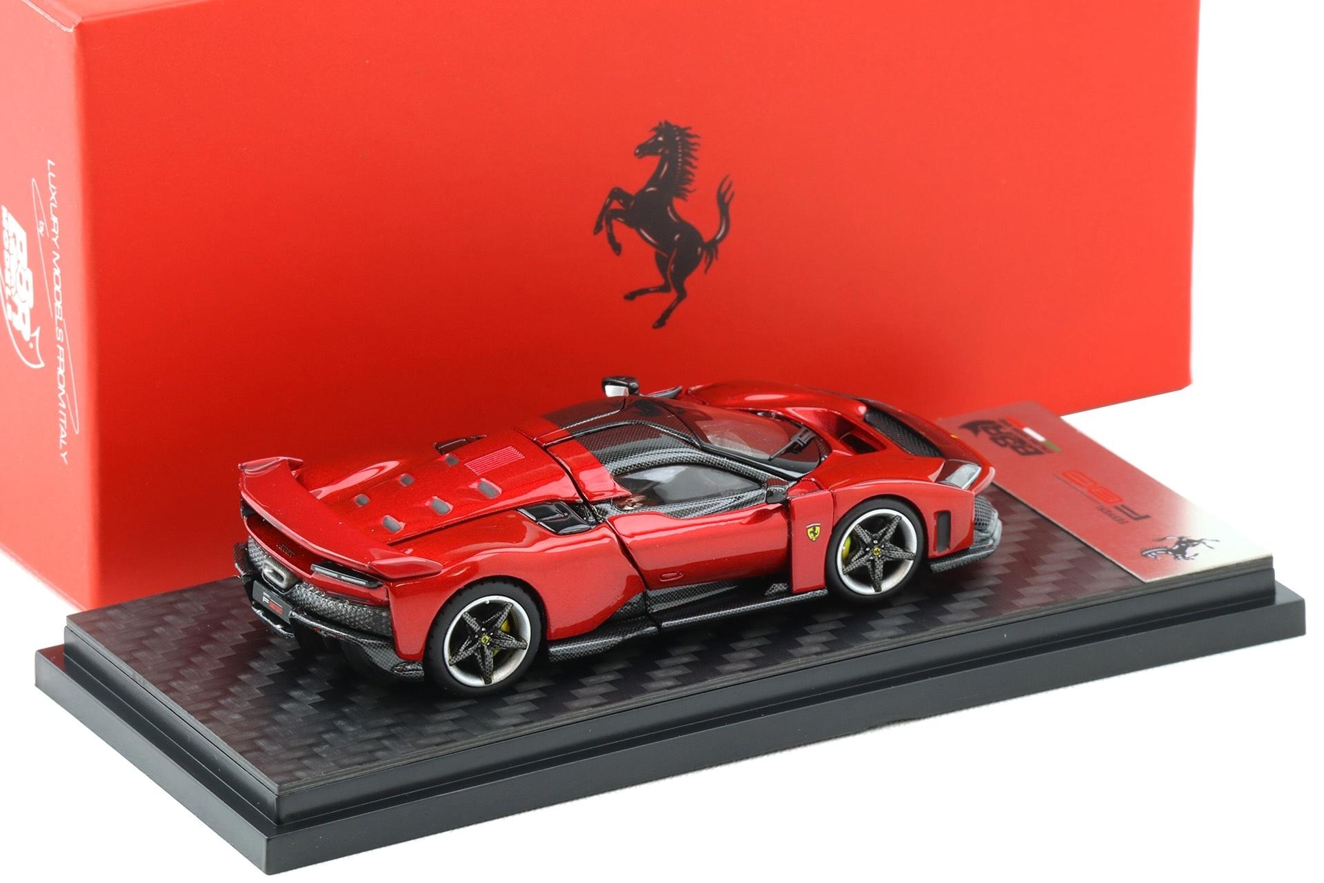 1:64 BBR Ferrari F80 Supercar Rosso red DIECAST full opening