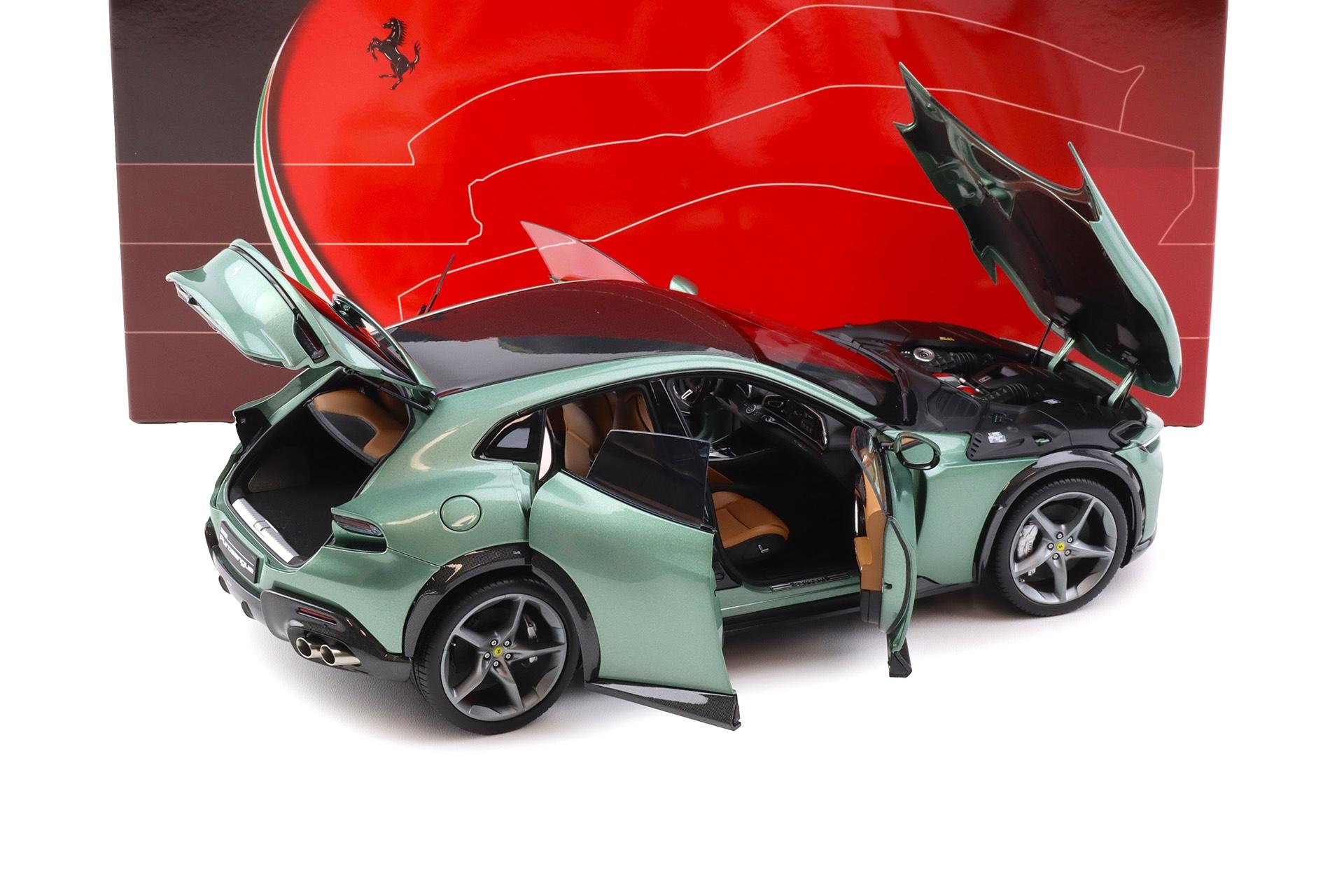 1:18 BBR Ferrari Purosangue Verde Dora green metallic DIECAST full openings