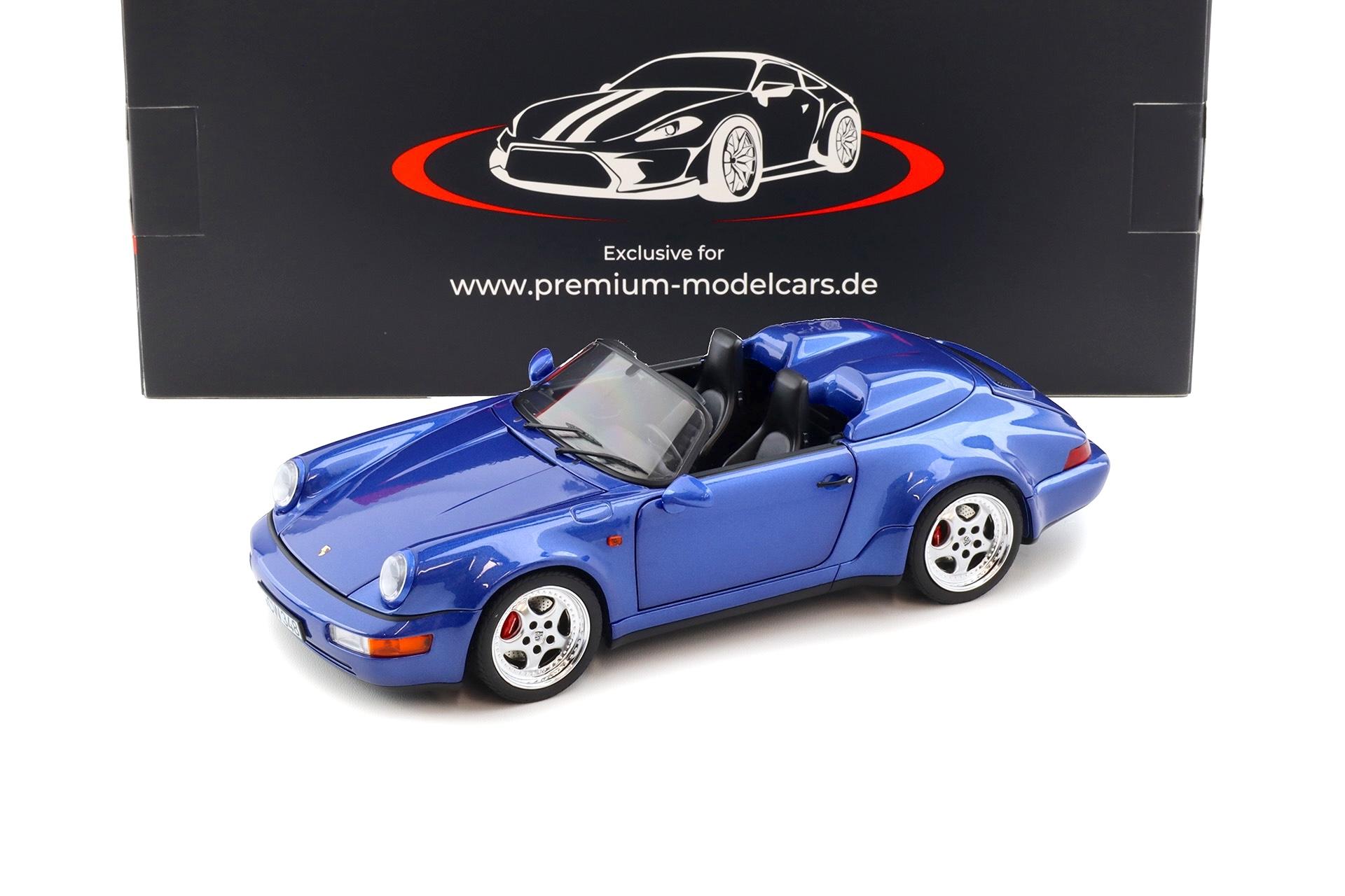 1:18 Norev Porsche 911 964 Speedster WTL 1993 Cobalt blue metallic - Limited 500 pcs.