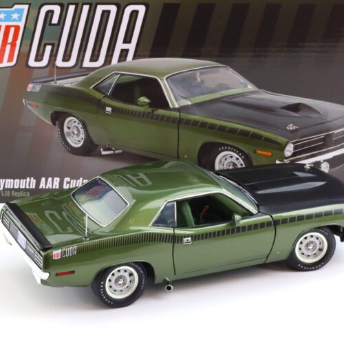 1:18 ACME 1970 Plymouth AAR Cuda Coupe Ivy green metallic