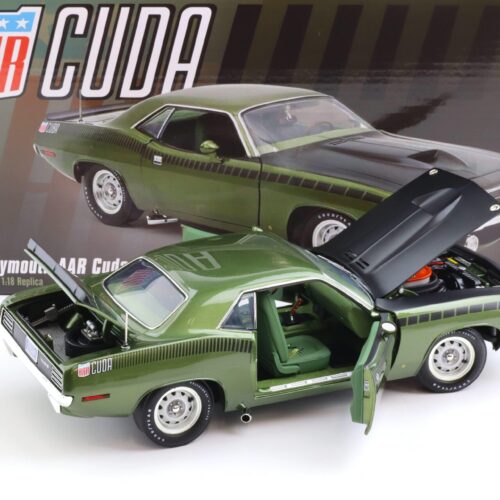 1:18 ACME 1970 Plymouth AAR Cuda Coupe Ivy green metallic