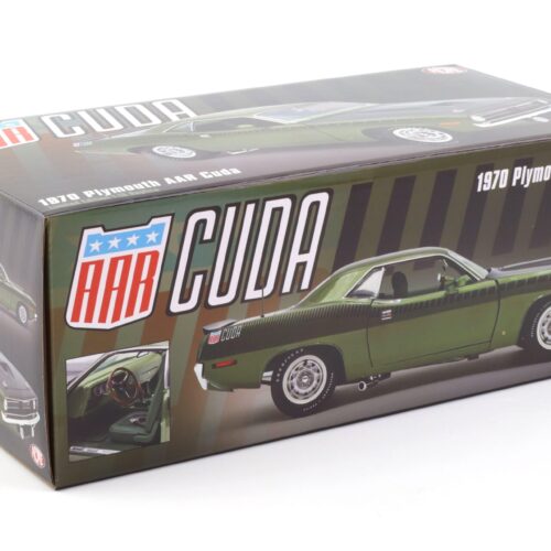 1:18 ACME 1970 Plymouth AAR Cuda Coupe Ivy green metallic Vinyl Top