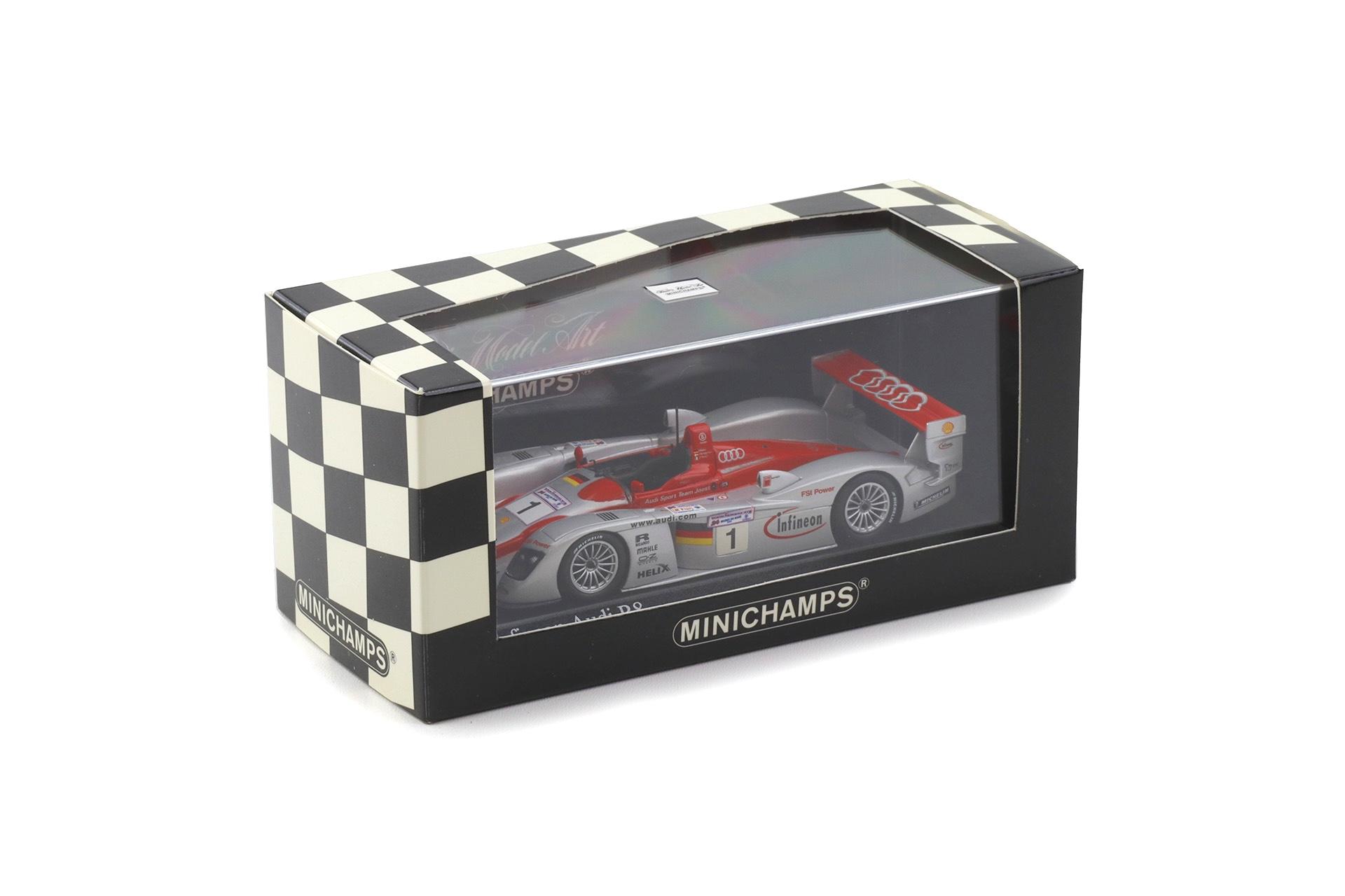 1:43 Minichamps Infineon Audi R8 Le Mans 24 hrs. 2002 Winners Biela/Kristensen/Pirro #1