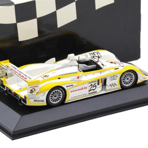 1:43 Minichamps Audi R8 SPA 1000 km 2003 Winners Ara/ Kristensen #25