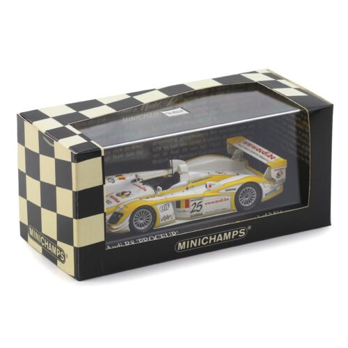 1:43 Minichamps Audi R8 SPA 1000 km 2003 Winners Ara/ Kristensen #25