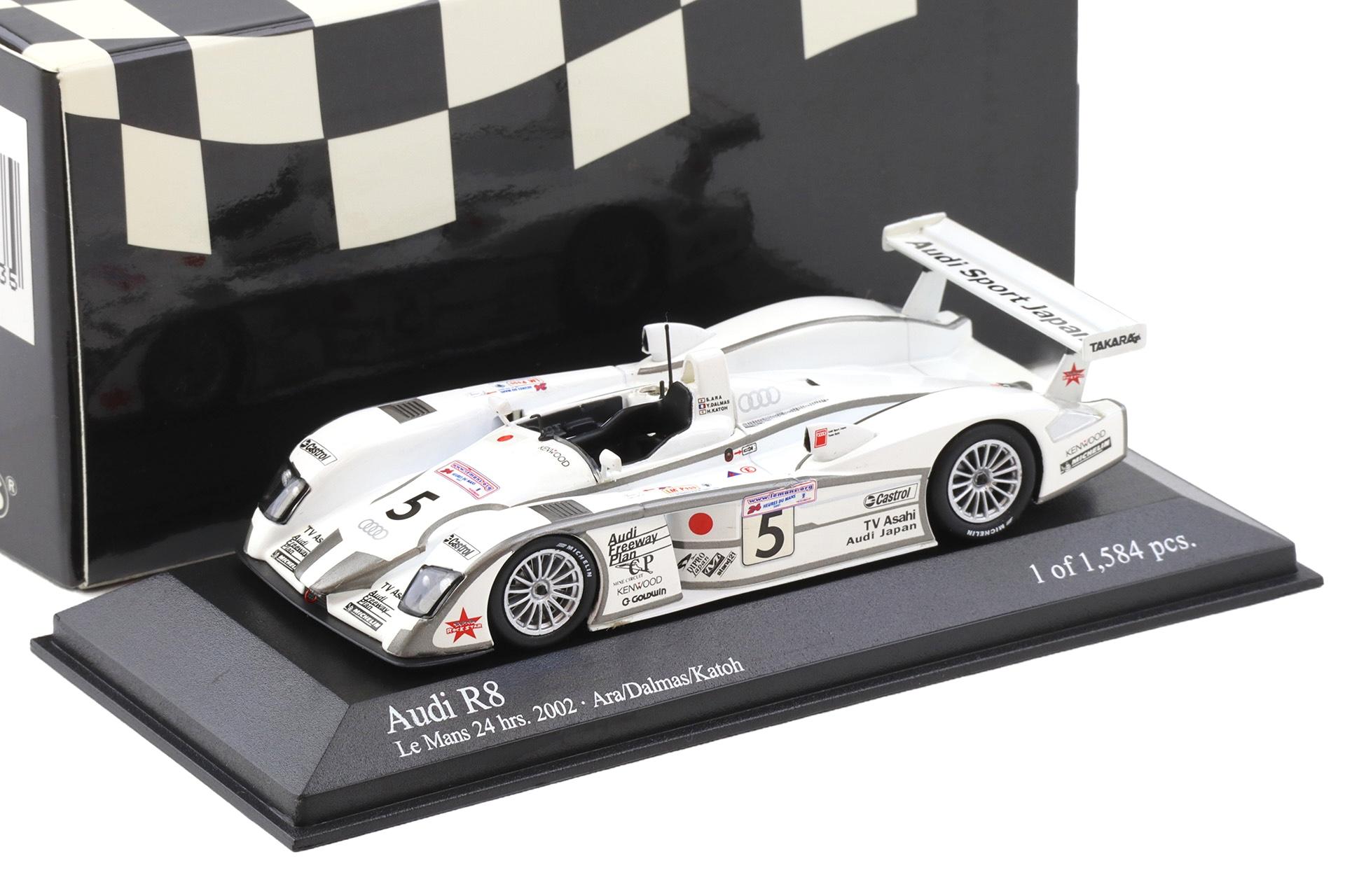 ID 115106.jpg 1:43 Minichamps Audi R8 Le Mans 24 hrs. 2002 Audi Sport J Team Goh Ara/Dalmas #5