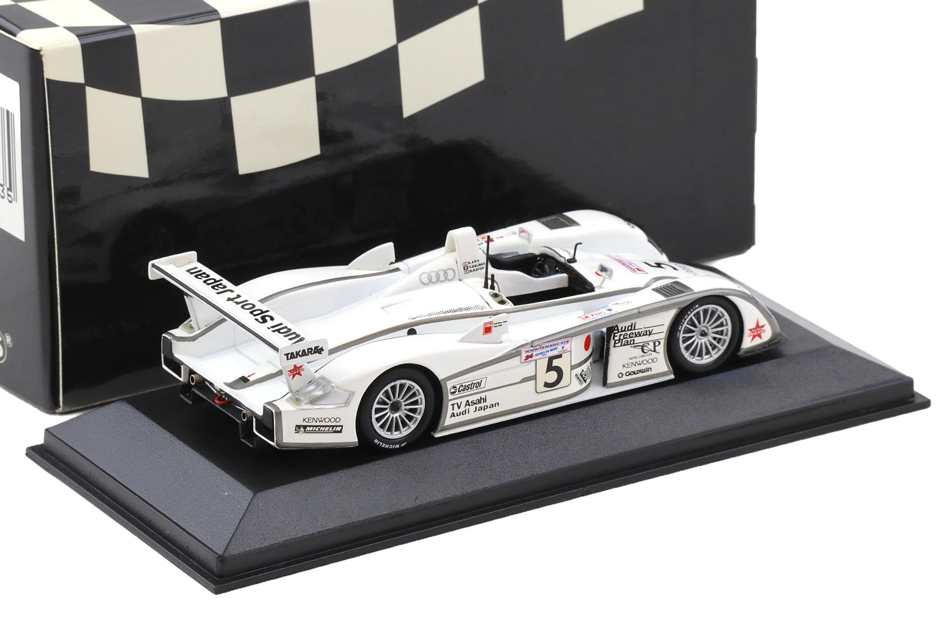 1:43 Minichamps Audi R8 Le Mans 24 hrs. 2002 Audi Sport J Team Goh Ara/Dalmas #5
