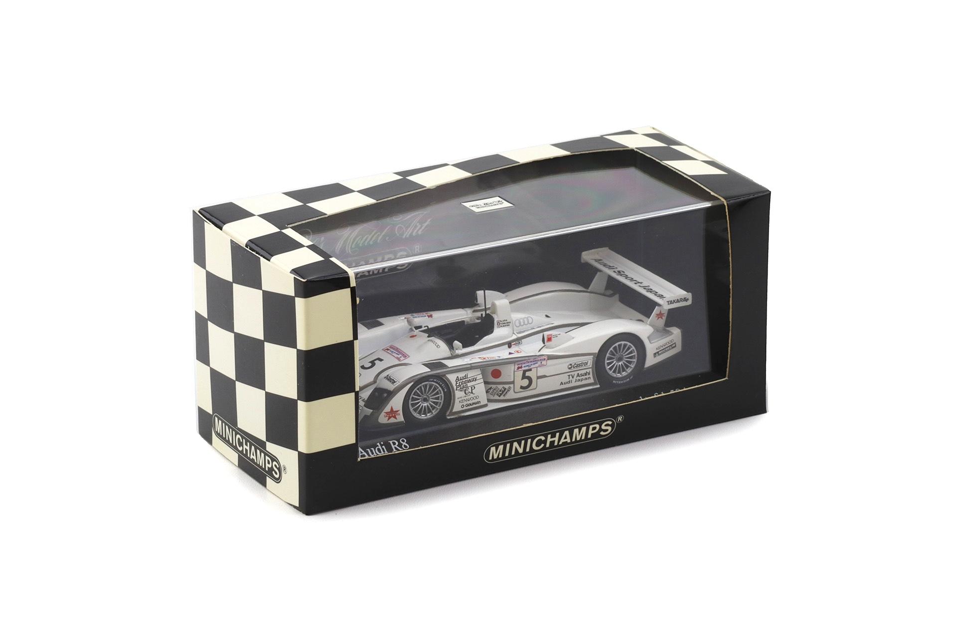 1:43 Minichamps Audi R8 Le Mans 24 hrs. 2002 Audi Sport J Team Goh Ara/Dalmas #5