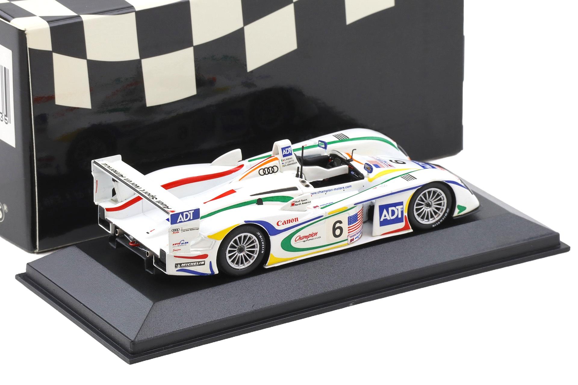 1:43 Minichamps Audi R8 Le Mans 24h 2003 Pirro/Letho/Johansson #6