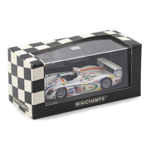 1:43 Minichamps Audi R8 Le Mans 24h 2003 Pirro/Letho/Johansson #6