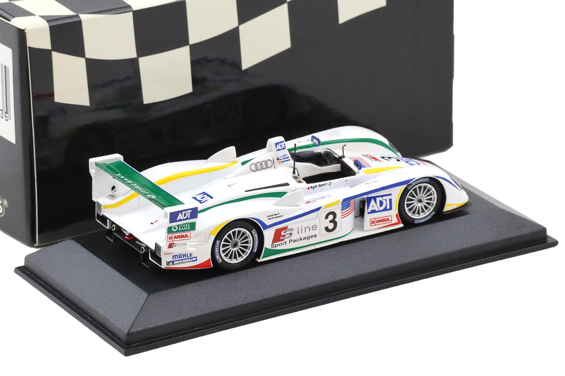 1:43 Minichamps Audi R8 Le Mans 24h 2005 Winners Kristensen/Letho/Werner #3