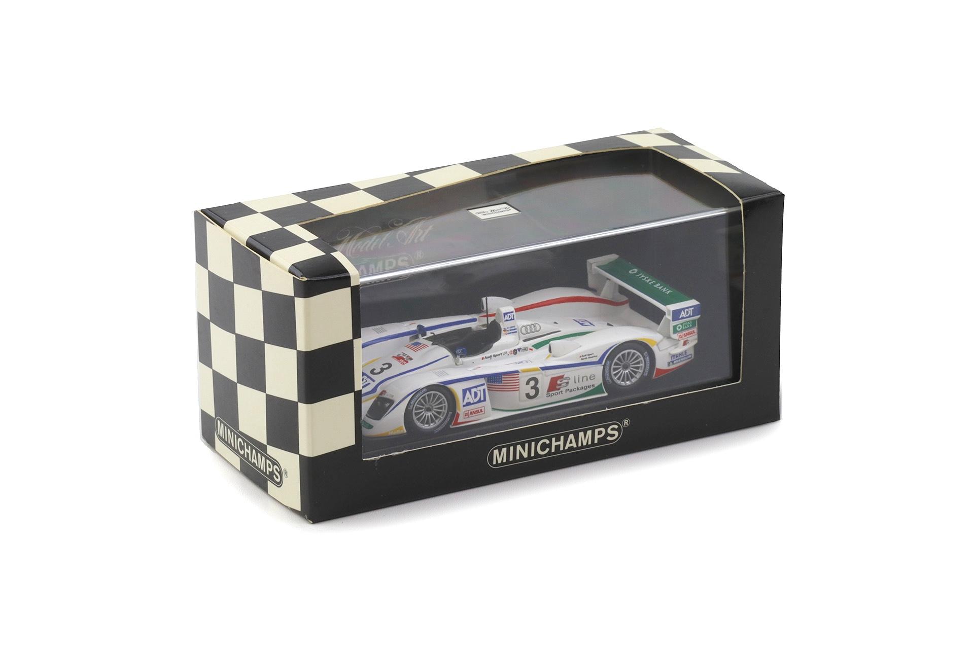1:43 Minichamps Audi R8 Le Mans 24h 2005 Winners Kristensen/Letho/Werner #3