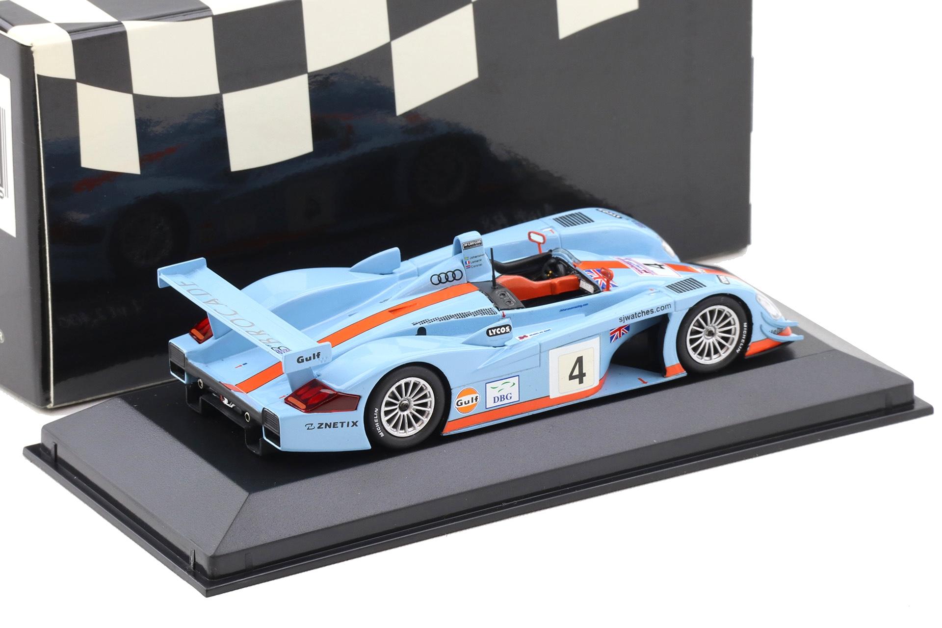 1:43 Minichamps Audi R8 Le Mans 24 hrs. 2001 Johansson/Coronel/Lemarie #4