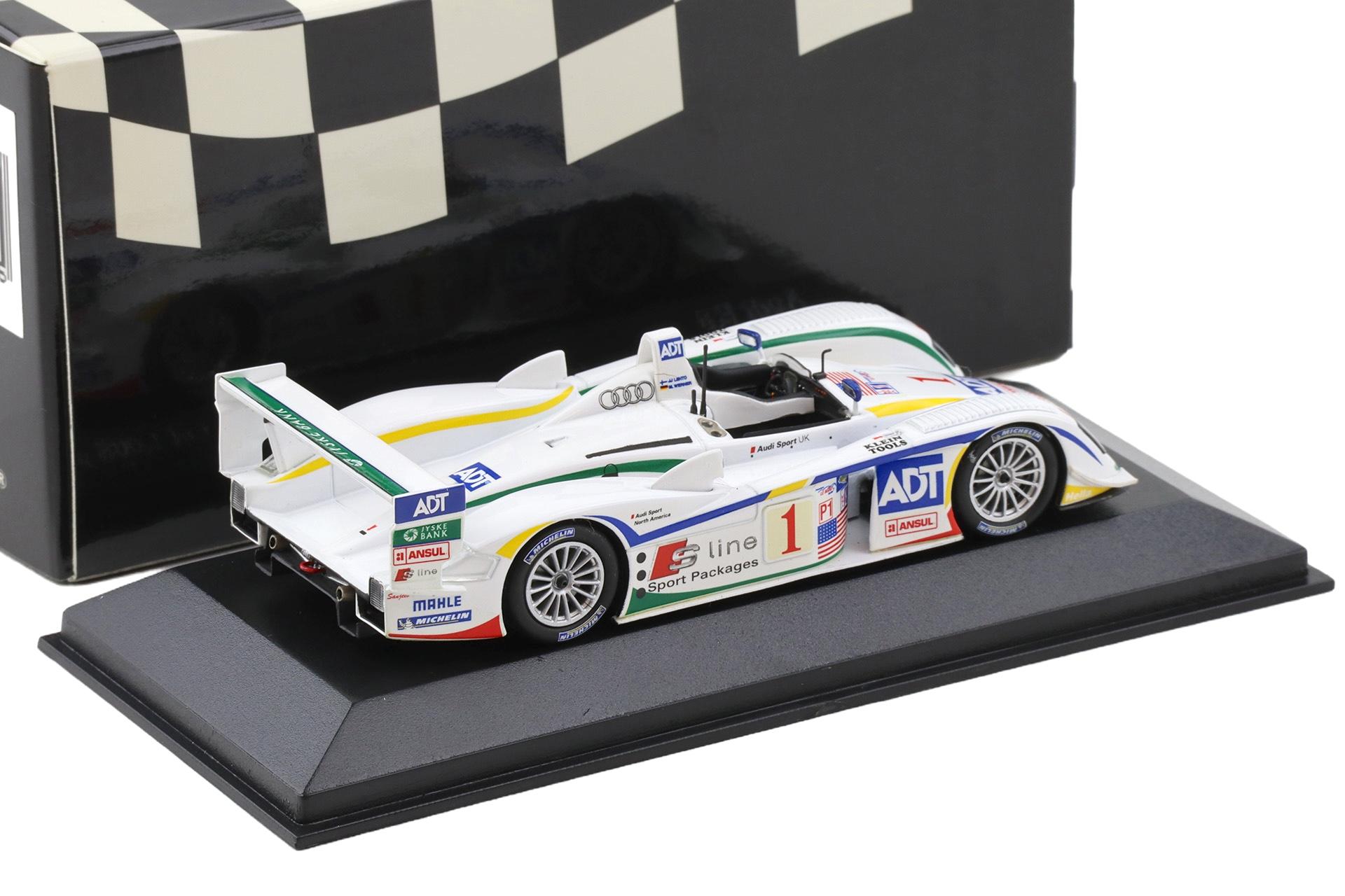 1:43 Minichamps Audi R8 GP of Atlanta 2005 Winners Letho/Werner #1