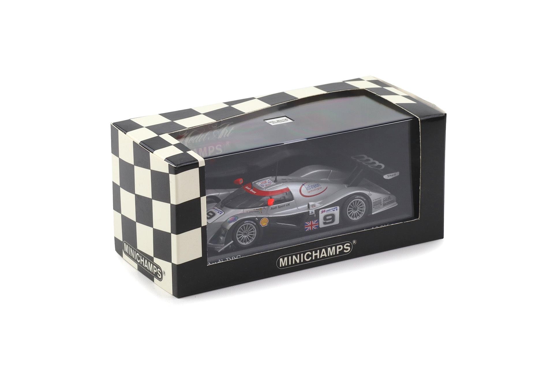 1:43 Minichamps Audi R8C 24h Le Mans 1999 Abt/Johansson/Ortelli #9