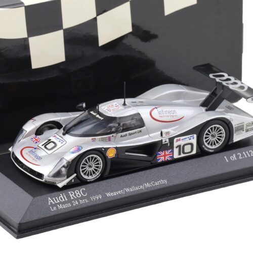 1:43 Minichamps Audi R8C 24h Le Mans 1999 Weaver/Wallace/McCarthy #10