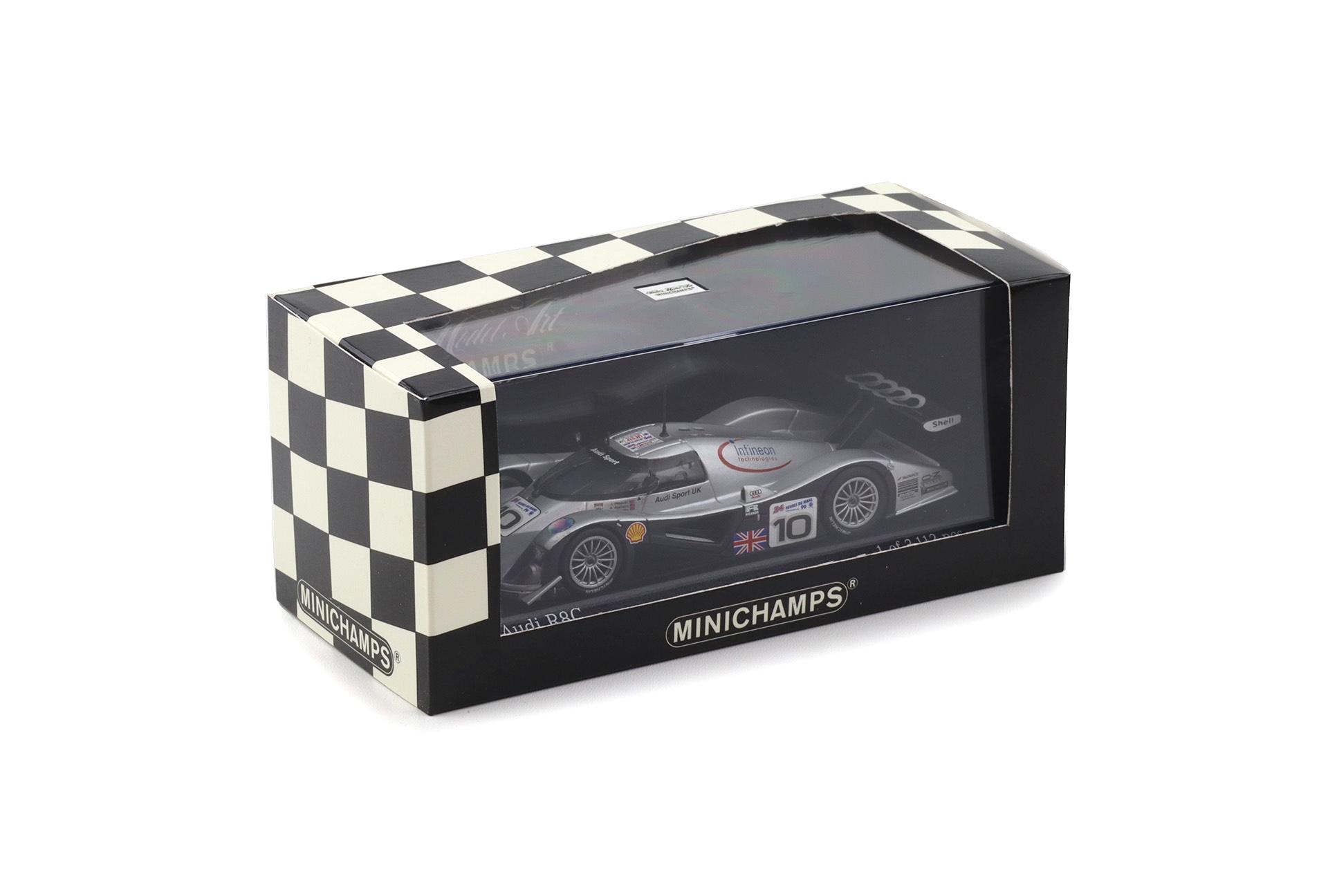 1:43 Minichamps Audi R8C 24h Le Mans 1999 Weaver/Wallace/McCarthy #10