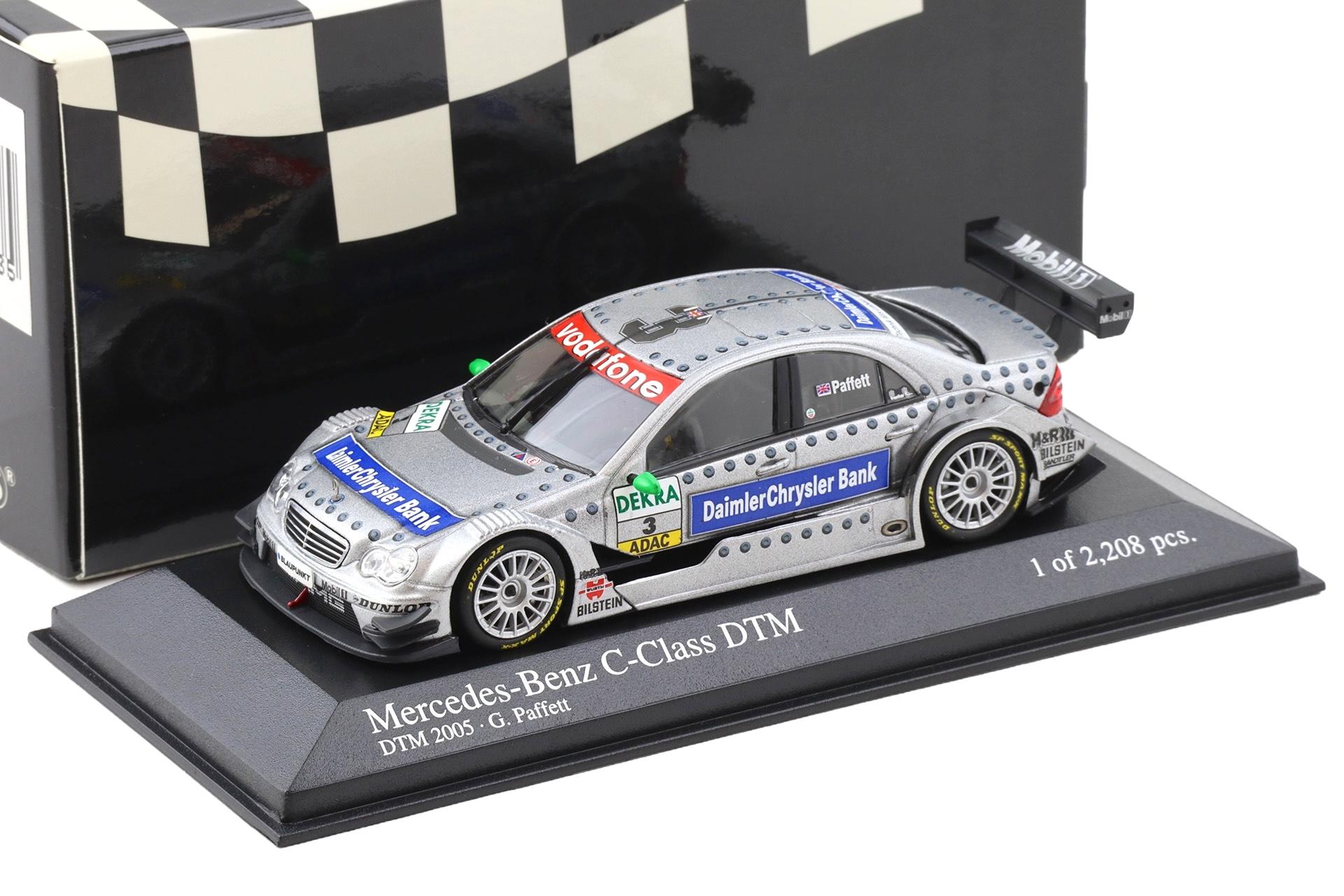 1:43 Minichamps Mercedes C-Class DTM 2005 Team AMG-Mercedes G.Paffett #3