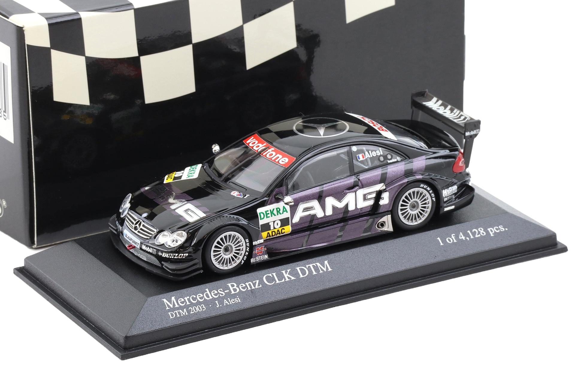 1:43 Minichamps Mercedes CLK Coupe DTM 2003 Team AMG J.Alesi AMG #10