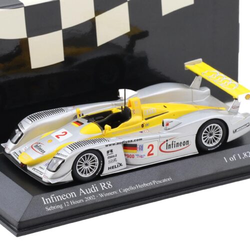 1:43 Minichamps Infineon Audi R8 Sebring 12 hrs. 2002 Winners Capello/Herbert/Pescatori #2
