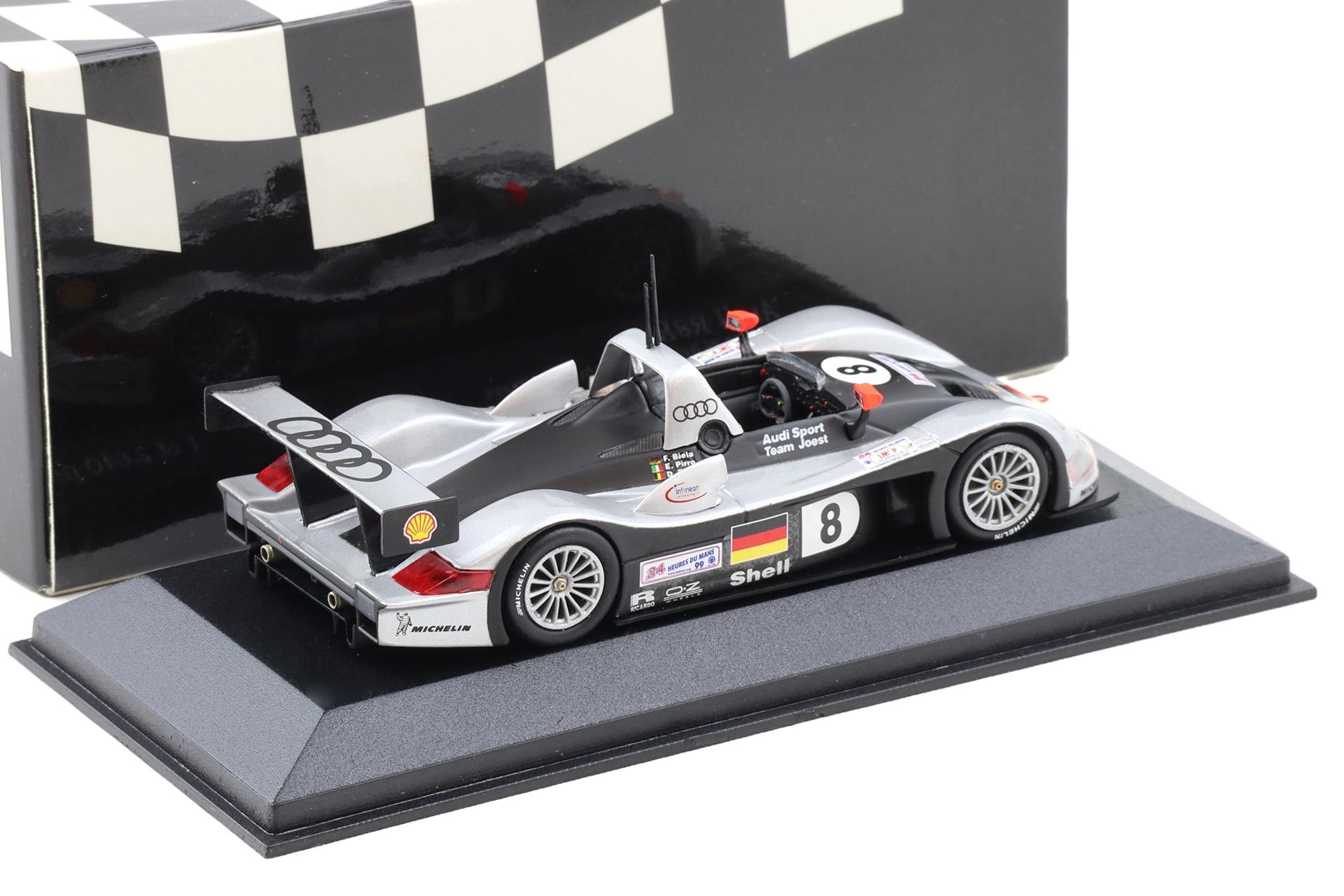 1:43 Minichamps Audi R8R 24h Le Mans 1999 Biela/Pirro/Theys #8