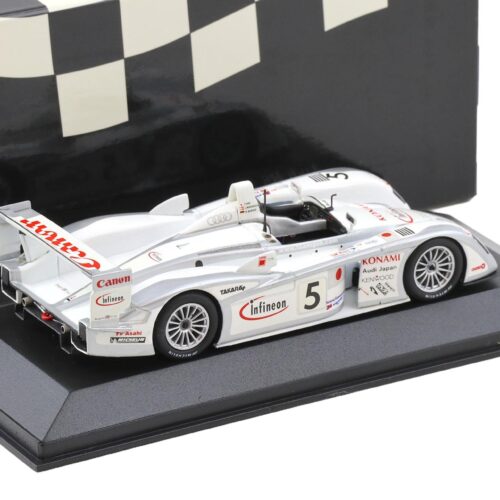 1:43 Minichamps Audi R8 Le Mans 24h 2003 Ara/Magnussen/Werner #5