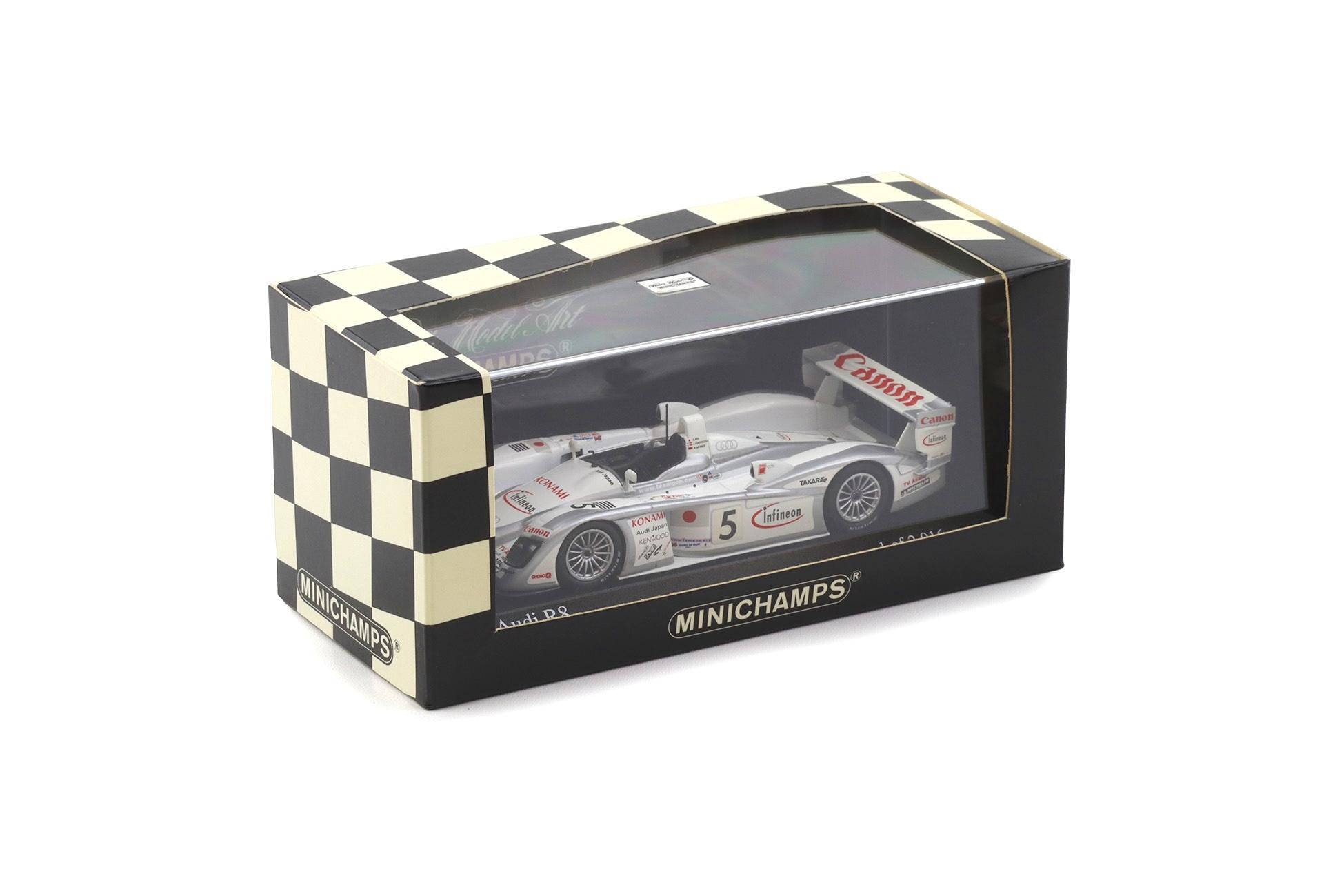 1:43 Minichamps Audi R8 Le Mans 24h 2003 Ara/Magnussen/Werner #5