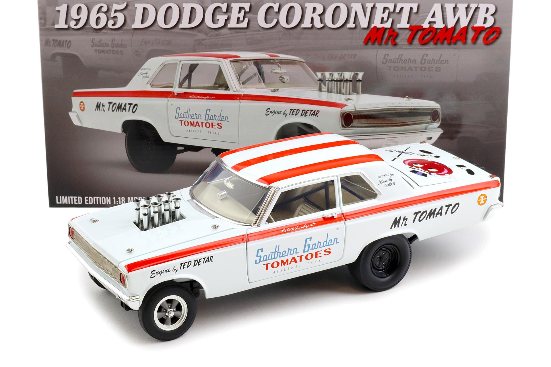 1:18 ACME 1965 Dodge Coronet AWB 426 Hemi Mr. Tomato white/ red